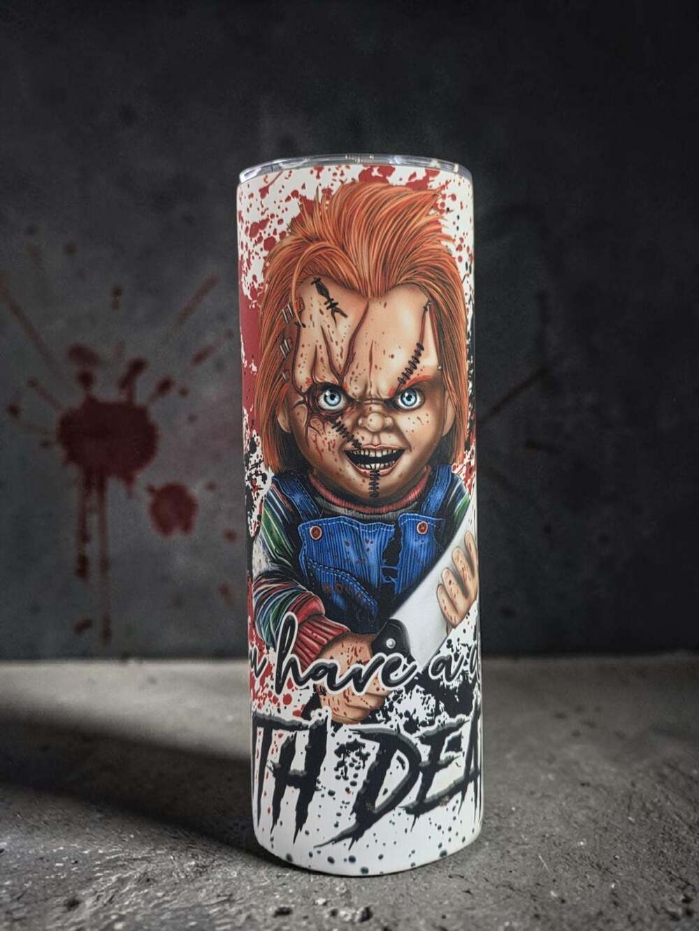 Chucky Child's Play Horror Themed 20oz Stainless Steel Sublimation Tumbler